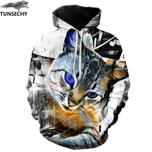 Load image into Gallery viewer, TUNSECHY Men/Women Hoodies With Hat Hoody Print Color Blocks Autumn Winter 3D Sweatshirts Hooded Hood Tops Wholesale and retail