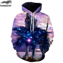 Load image into Gallery viewer, TUNSECHY Men/Women Hoodies With Hat Hoody Print Color Blocks Autumn Winter 3D Sweatshirts Hooded Hood Tops Wholesale and retail