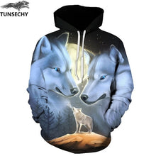 Load image into Gallery viewer, TUNSECHY Men/Women Hoodies With Hat Hoody Print Color Blocks Autumn Winter 3D Sweatshirts Hooded Hood Tops Wholesale and retail