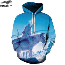 Load image into Gallery viewer, TUNSECHY Men/Women Hoodies With Hat Hoody Print Color Blocks Autumn Winter 3D Sweatshirts Hooded Hood Tops Wholesale and retail