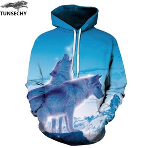 TUNSECHY Men/Women Hoodies With Hat Hoody Print Color Blocks Autumn Winter 3D Sweatshirts Hooded Hood Tops Wholesale and retail