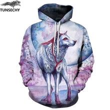 Load image into Gallery viewer, TUNSECHY Men/Women Hoodies With Hat Hoody Print Color Blocks Autumn Winter 3D Sweatshirts Hooded Hood Tops Wholesale and retail