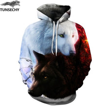 Load image into Gallery viewer, TUNSECHY Men/Women Hoodies With Hat Hoody Print Color Blocks Autumn Winter 3D Sweatshirts Hooded Hood Tops Wholesale and retail