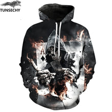 Load image into Gallery viewer, TUNSECHY Men/Women Hoodies With Hat Hoody Print Color Blocks Autumn Winter 3D Sweatshirts Hooded Hood Tops Wholesale and retail