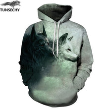 Load image into Gallery viewer, TUNSECHY Men/Women Hoodies With Hat Hoody Print Color Blocks Autumn Winter 3D Sweatshirts Hooded Hood Tops Wholesale and retail