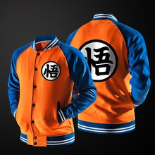 Load image into Gallery viewer, Zogaa Anime Dragon Ball Son Goku Jacket Baseball Coat Cosplay Unisex Costume Long Sleeve Casual Jacket Men Hip Hop Hoodie