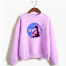 Load image into Gallery viewer, Ariana Grande Crewneck Space Sweathirt Women 7 Rings Sweatshirts Imagine Long Sleeve Music Clothes Top Womens Hoodies Pullover