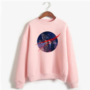 Ariana Grande Crewneck Space Sweathirt Women 7 Rings Sweatshirts Imagine Long Sleeve Music Clothes Top Womens Hoodies Pullover