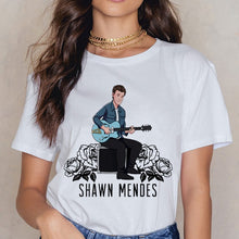 Load image into Gallery viewer, Shawn Mendes Funny Printed T Shirts Women Harajuku Ullzang Fashion T-shirt 90s Graphic Funny Print Tshirt Summer Top Tees Female