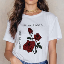 Load image into Gallery viewer, Shawn Mendes Funny Printed T Shirts Women Harajuku Ullzang Fashion T-shirt 90s Graphic Funny Print Tshirt Summer Top Tees Female