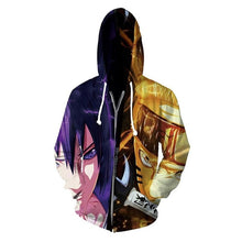 Load image into Gallery viewer, Anime Naruto Hoodie 4th 7th Hokage Uzumaki Naruto Uchiha Sasuke Hatake Kakashi Ootutuki Zipper Coat Tops Thin Hoodies Sweatshirt