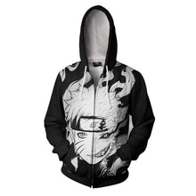 Load image into Gallery viewer, Anime Naruto Hoodie 4th 7th Hokage Uzumaki Naruto Uchiha Sasuke Hatake Kakashi Ootutuki Zipper Coat Tops Thin Hoodies Sweatshirt