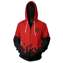 Load image into Gallery viewer, Anime Naruto Hoodie 4th 7th Hokage Uzumaki Naruto Uchiha Sasuke Hatake Kakashi Ootutuki Zipper Coat Tops Thin Hoodies Sweatshirt