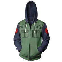 Load image into Gallery viewer, Anime Naruto Hoodie 4th 7th Hokage Uzumaki Naruto Uchiha Sasuke Hatake Kakashi Ootutuki Zipper Coat Tops Thin Hoodies Sweatshirt