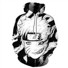 Load image into Gallery viewer, Anime Naruto Hoodie 4th 7th Hokage Uzumaki Naruto Uchiha Sasuke Hatake Kakashi Ootutuki Zipper Coat Tops Thin Hoodies Sweatshirt